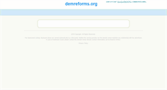 Desktop Screenshot of demreforms.org